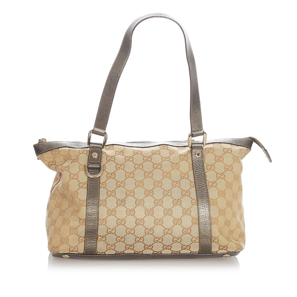 Gucci Gucci Canvas Abbey Tote Bag (SHG-23279)