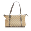 Gucci Gucci Canvas Abbey Tote Bag (SHG-23279)