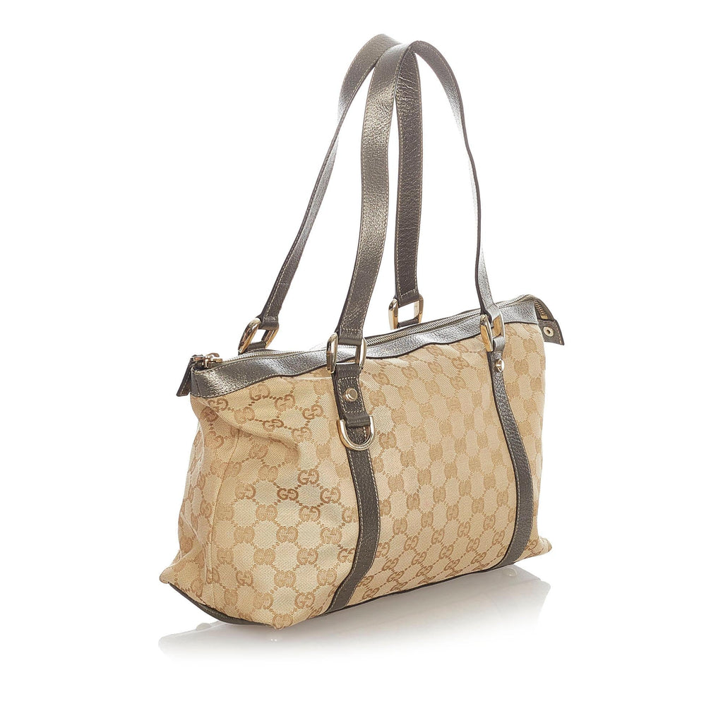 Gucci Gucci Canvas Abbey Tote Bag (SHG-23279)
