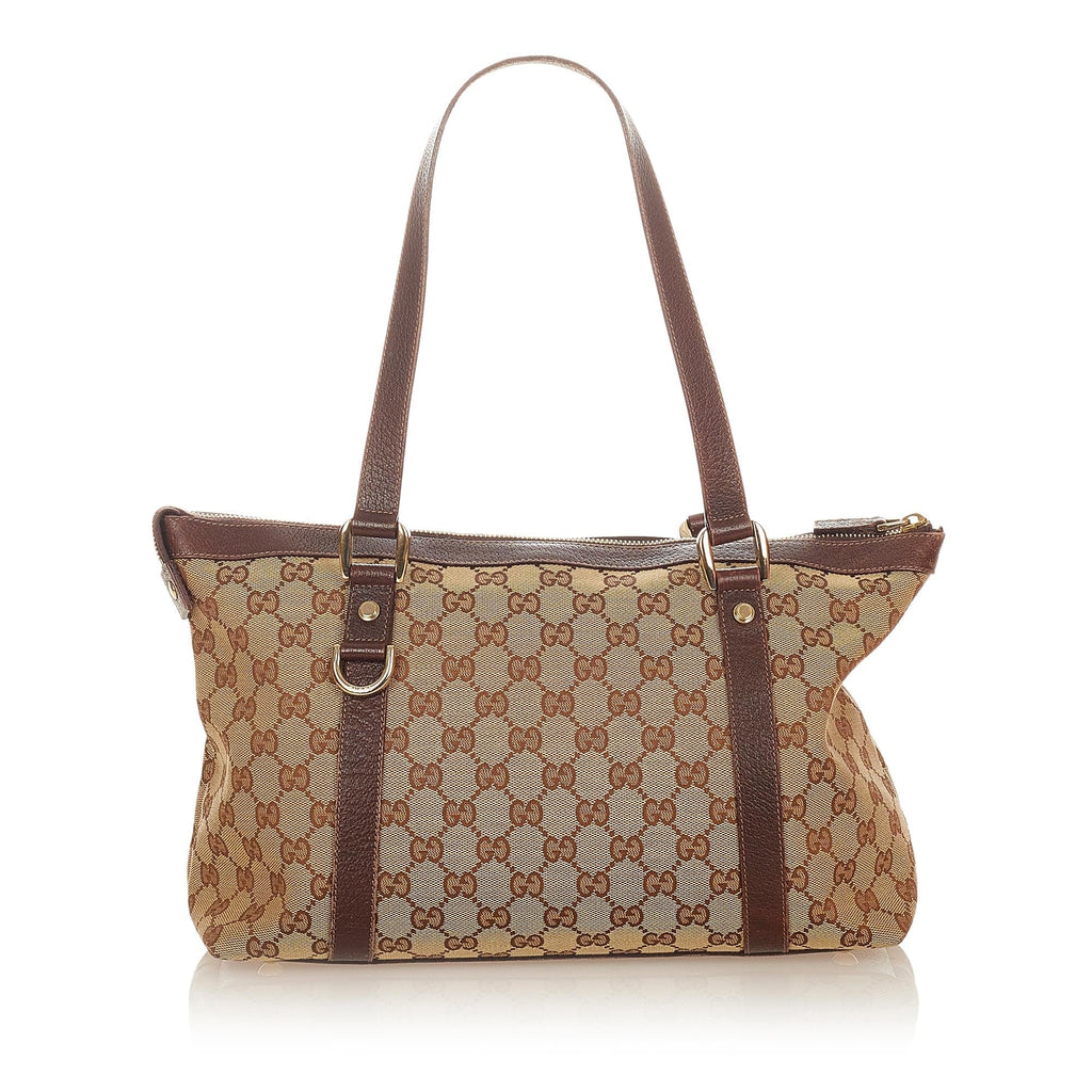 Gucci Gucci Canvas Abbey Tote Bag (SHG-24562)