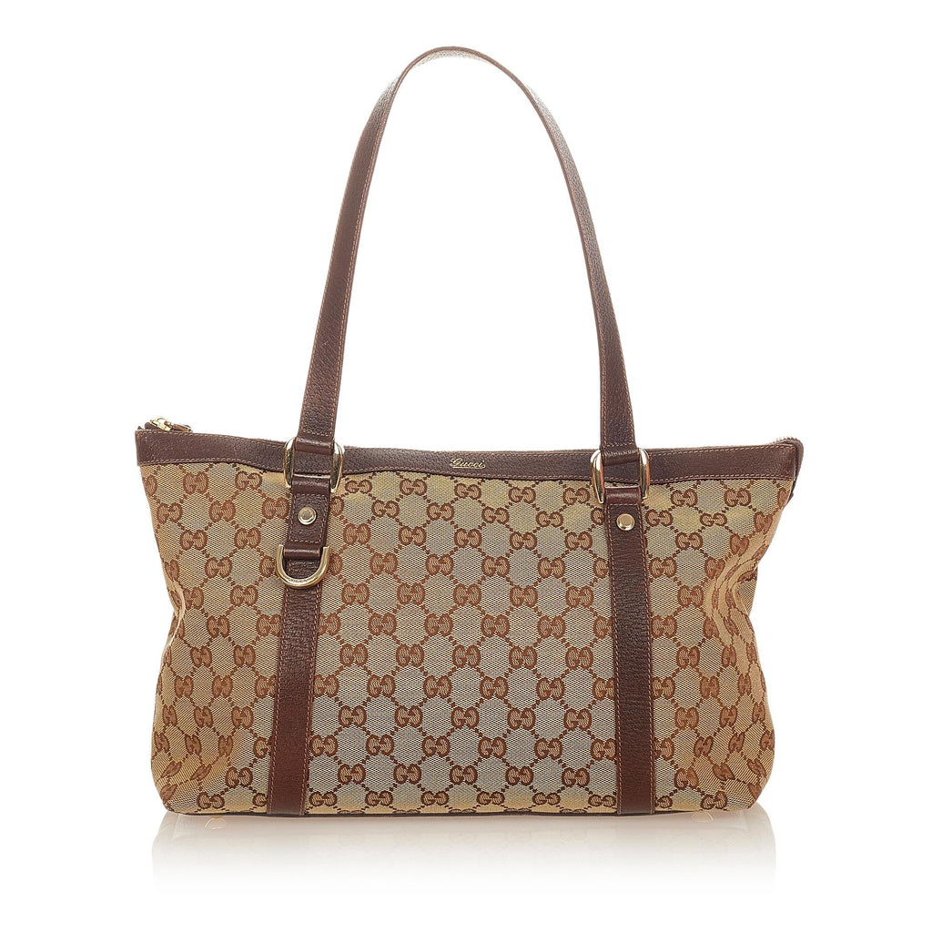 Gucci Gucci Canvas Abbey Tote Bag (SHG-24562)