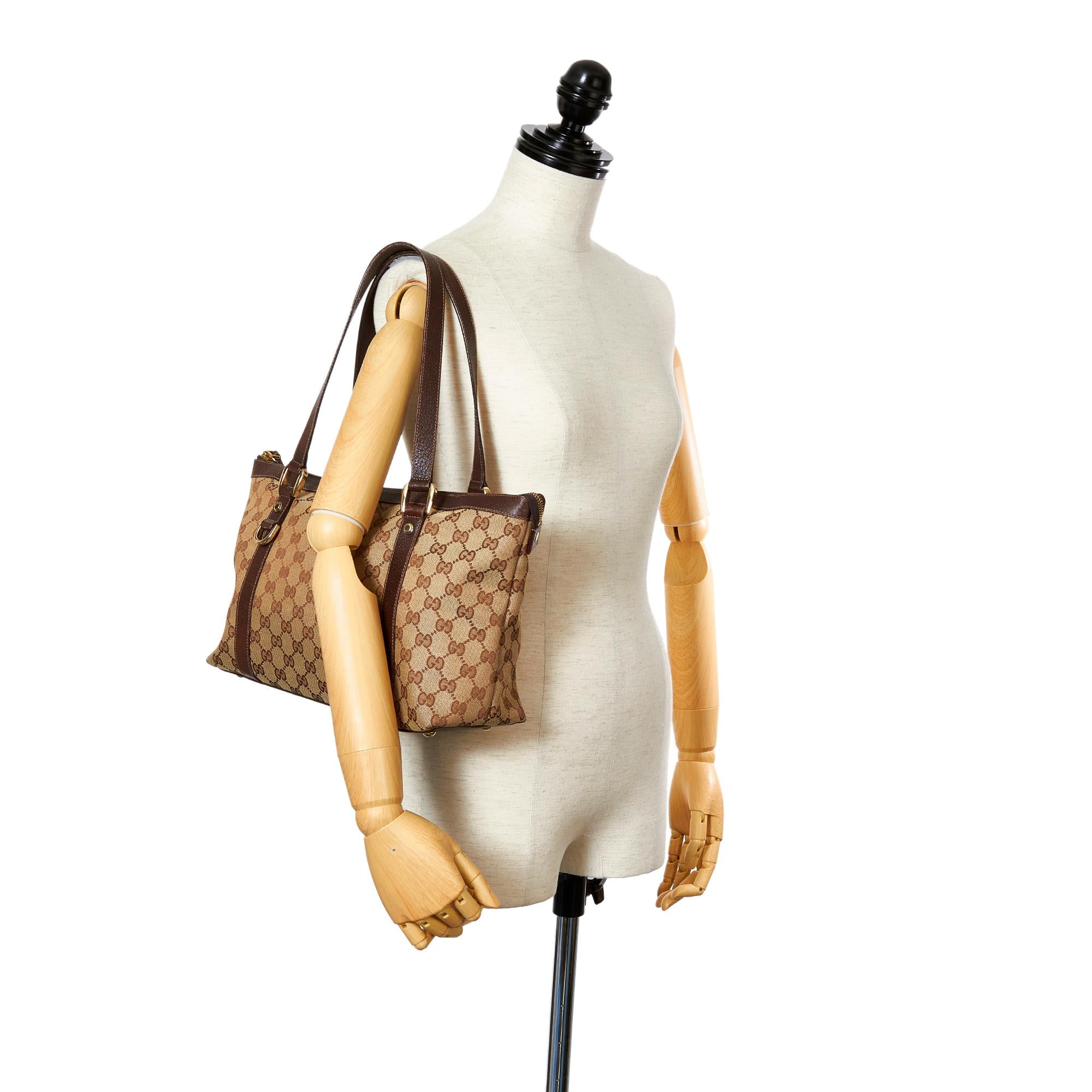 Gucci Gucci Canvas Abbey Tote Bag (SHG-24562)