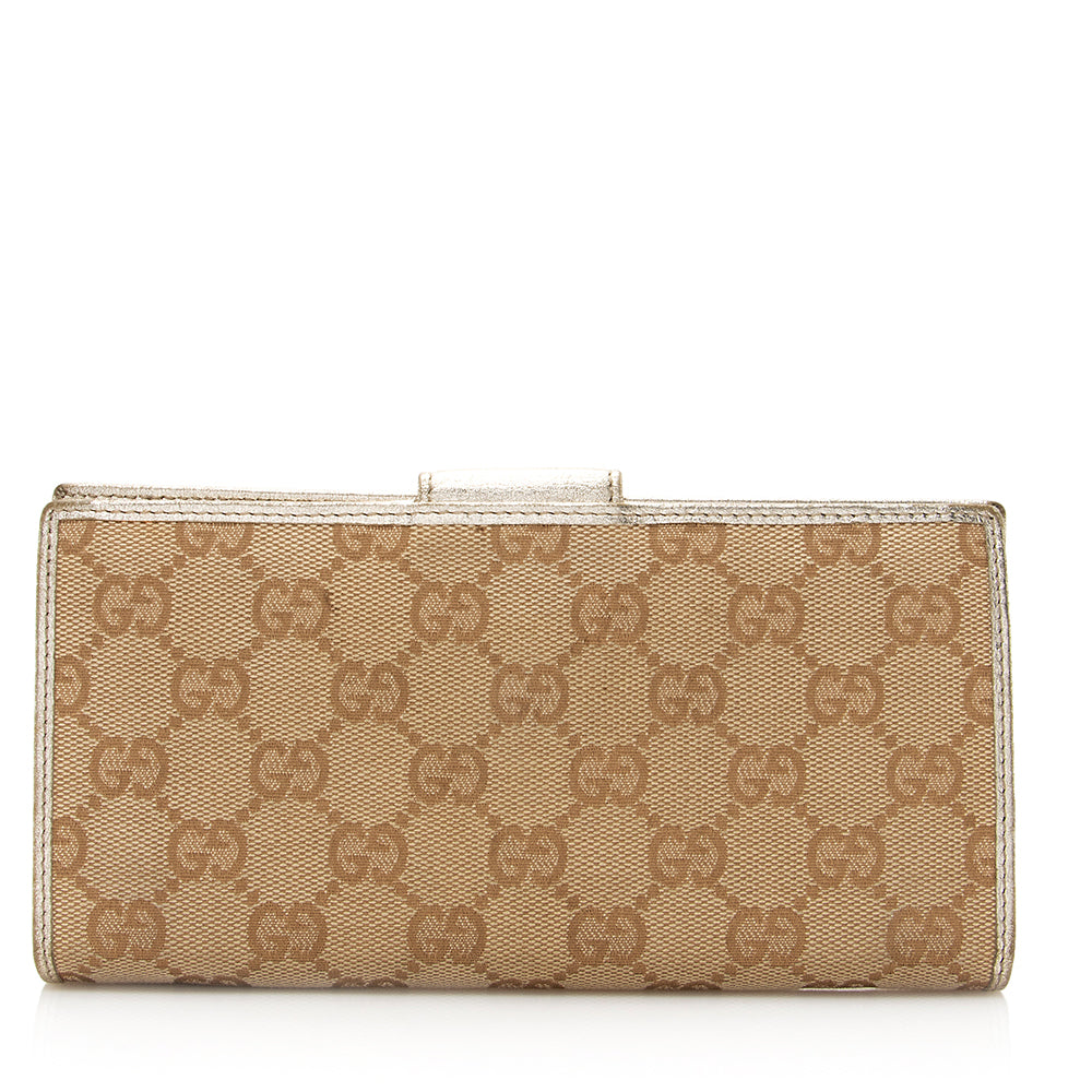 Gucci Gucci Canvas Abbey Wallet (SHF-20729)