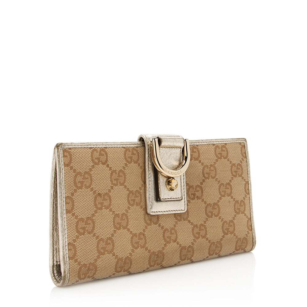 Gucci Gucci Canvas Abbey Wallet (SHF-20729)
