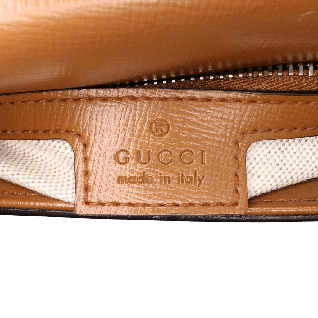 Gucci GG Canvas Asymmetric Horsebit 1955 Shoulder Bag