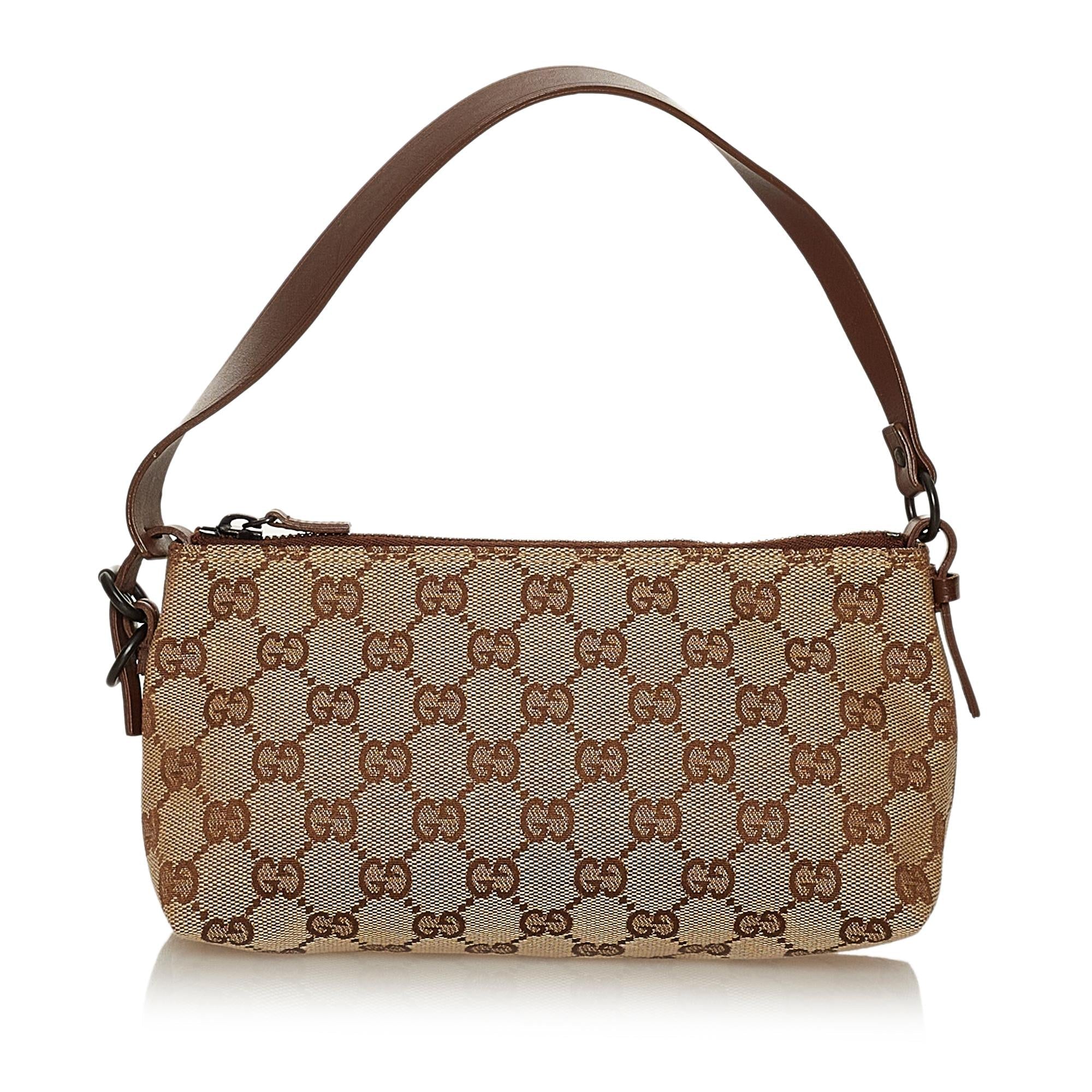 Gucci Gucci Canvas Baguette (SHG-28682)