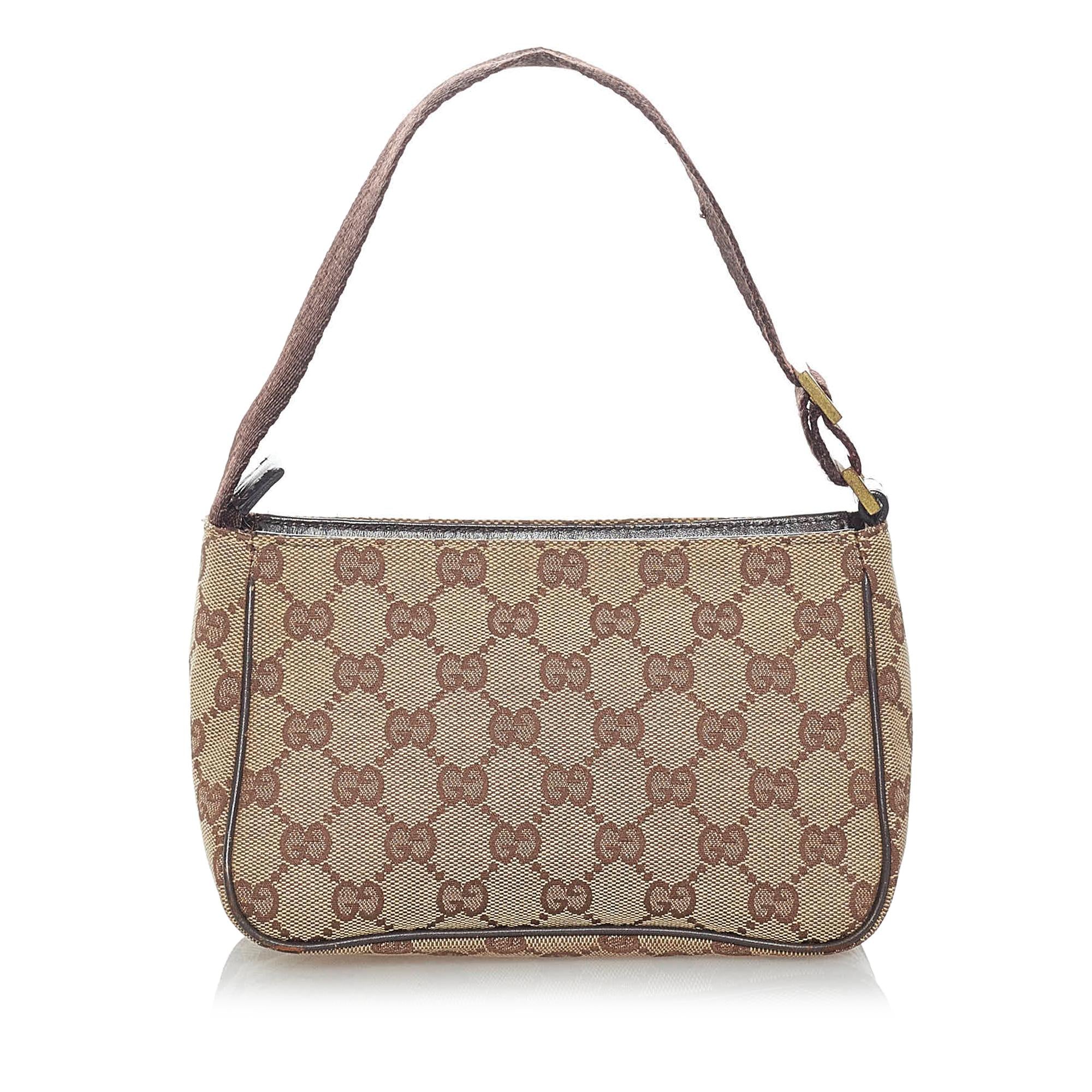 Gucci Gucci Canvas Baguette (SHG-31120)