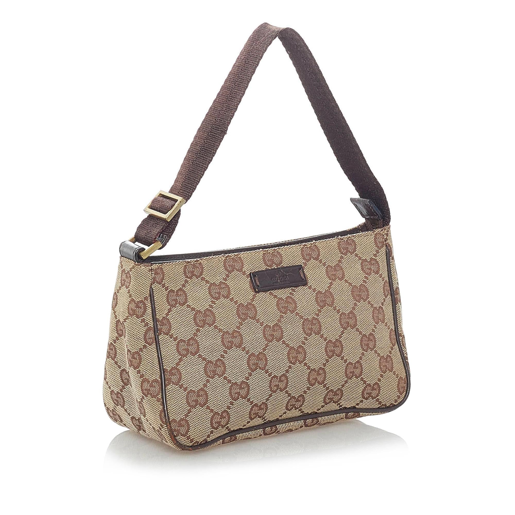 Gucci Gucci Canvas Baguette (SHG-31120)