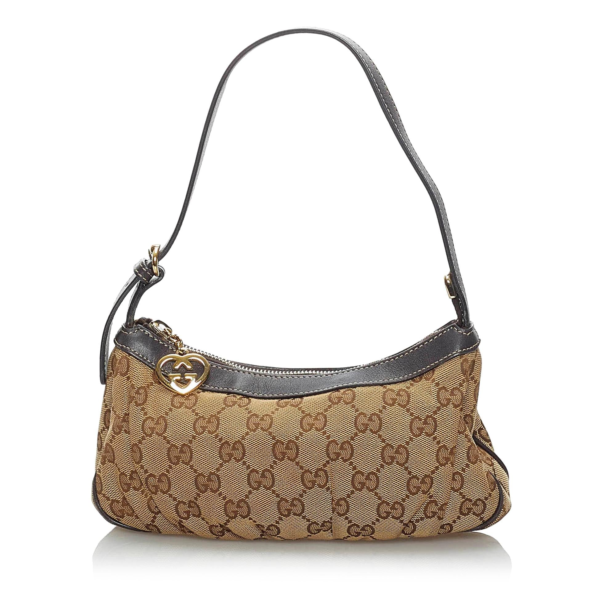 Gucci Gucci Canvas Baguette (SHG-34048)
