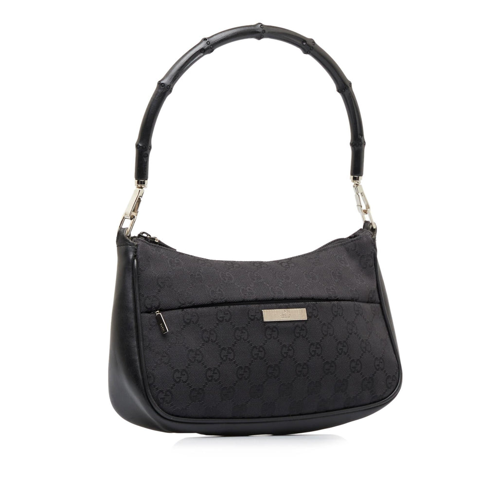 Gucci GG Canvas Bamboo Baguette (SHG-kSjf51)