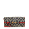 Gucci Gucci Canvas Bamboo Bar Clutch (SHF-20744)
