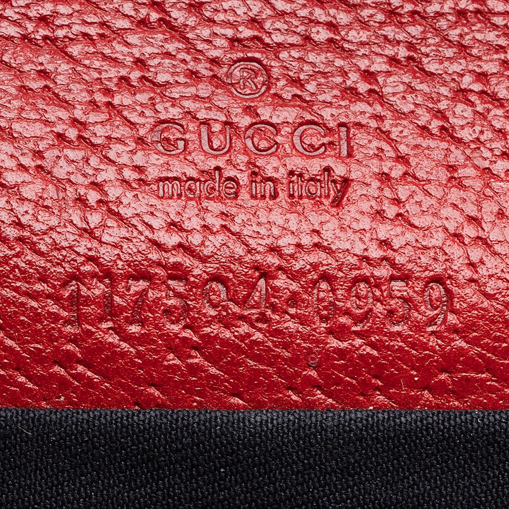 Gucci Gucci Canvas Bamboo Bar Clutch (SHF-20744)