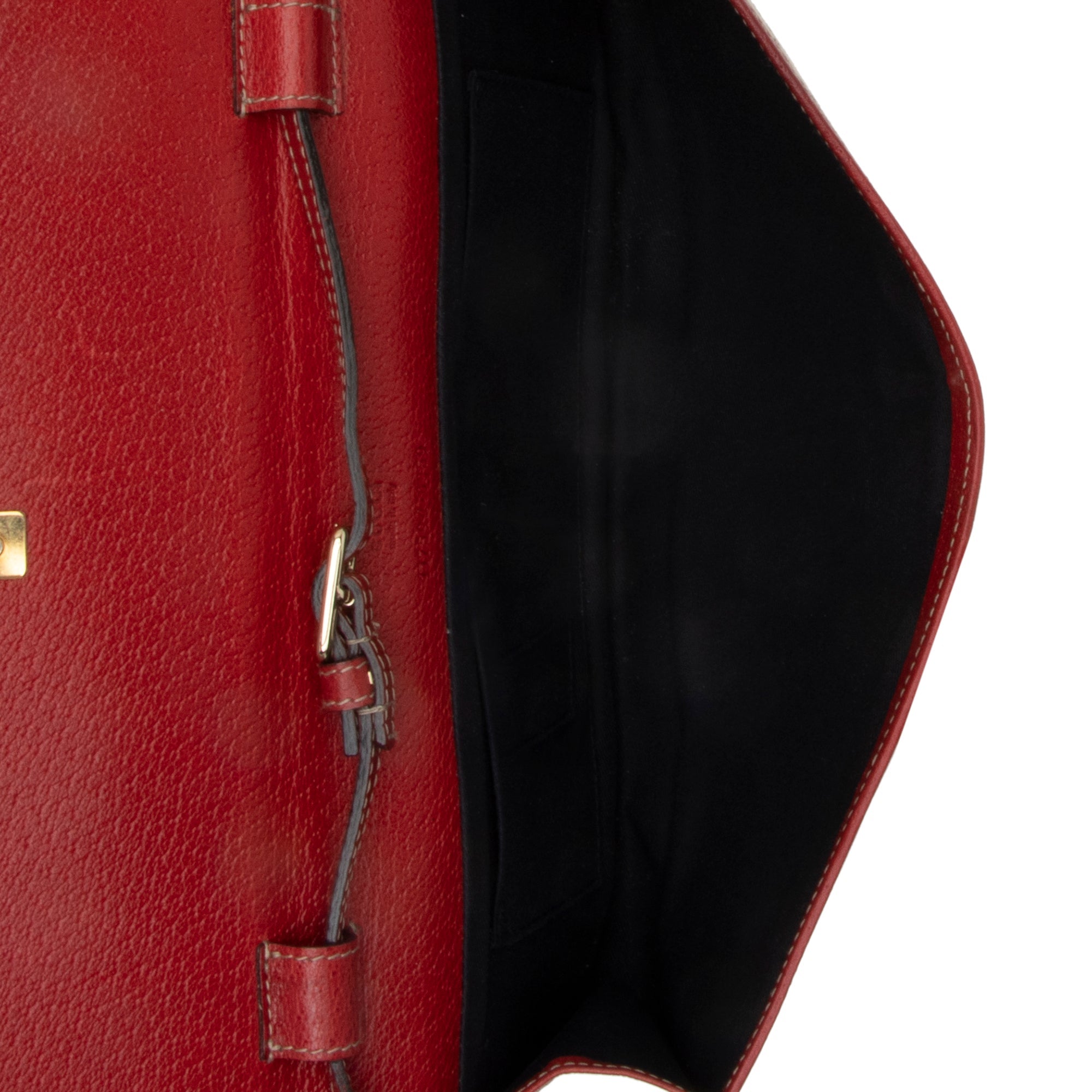 Gucci GG Canvas Bamboo Bar Clutch (SHF-23324)