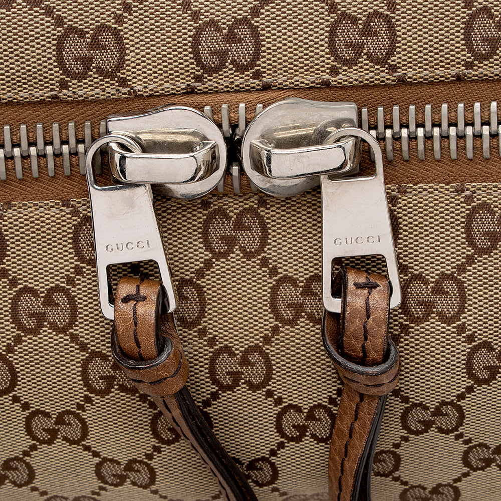 Gucci Gucci Canvas Bamboo Bar Large Tote - FINAL SALE (SHF-16660)
