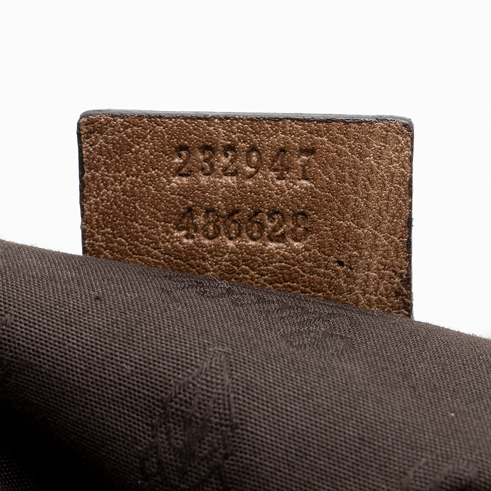 Gucci Gucci Canvas Bamboo Bar Medium Tote - FINAL SALE (SHF-17966)