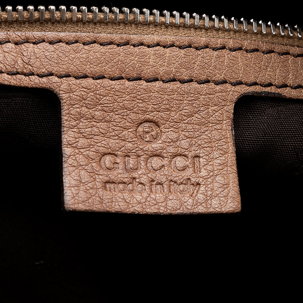 Gucci Gucci Canvas Bamboo Bar Medium Tote - FINAL SALE (SHF-17966)