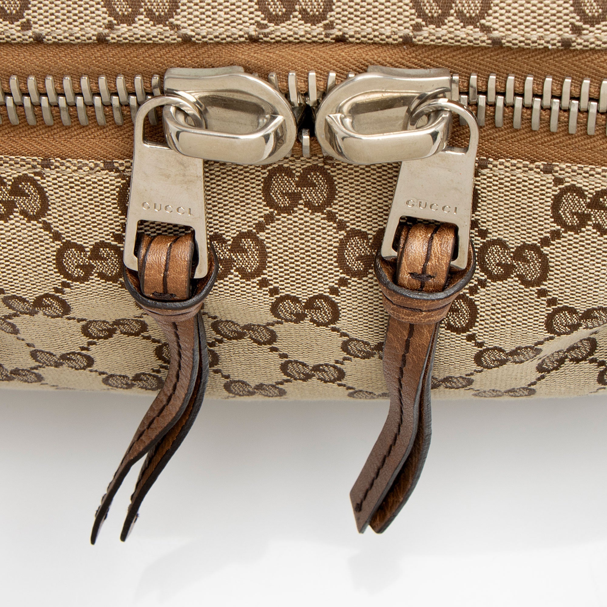 Gucci GG Canvas Bamboo Bar Medium Tote