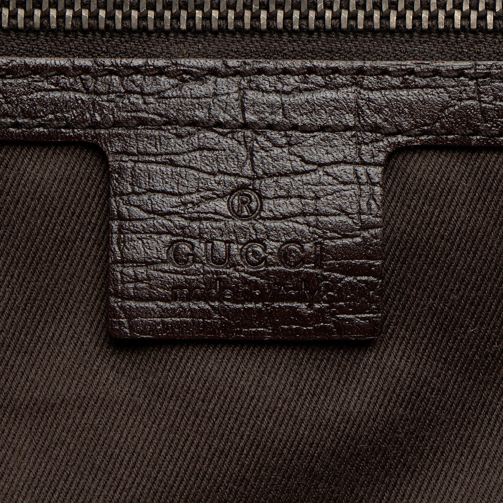 Gucci GG Canvas Bamboo Bullet Medium Satchel (SHF-QsKk05)