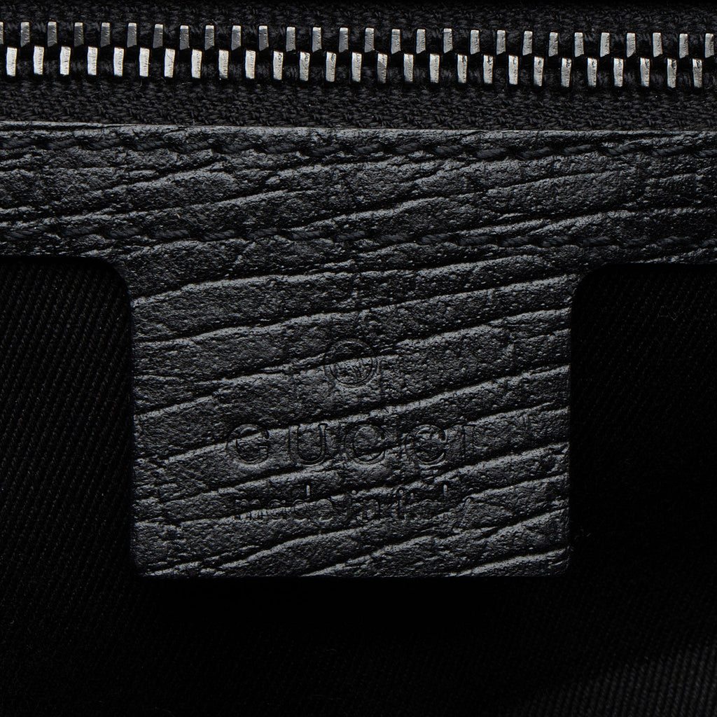 Gucci GG Canvas Bamboo Bullet Medium Satchel