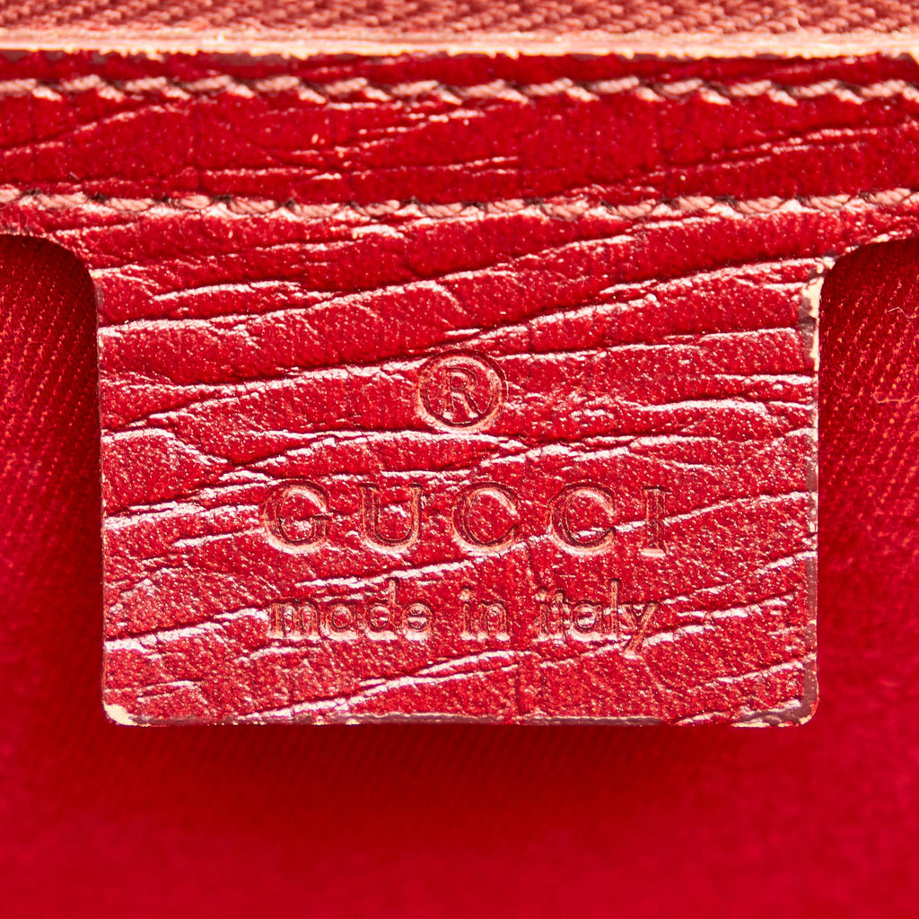 Gucci Gucci Canvas Bamboo Bullet Shoulder Bag (SHG-24915)