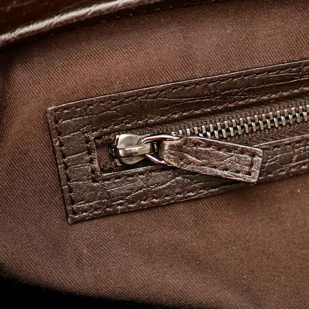 Gucci Gucci Canvas Bamboo Bullet Shoulder Bag (SHG-26346)