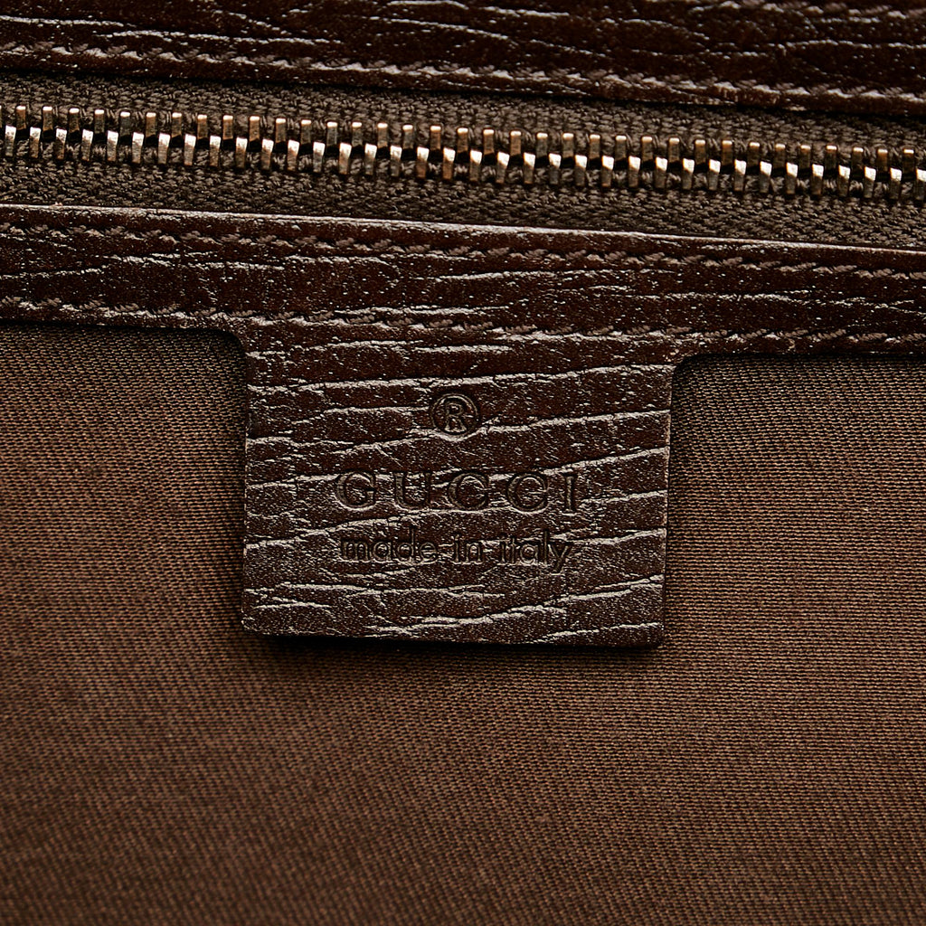 Gucci Gucci Canvas Bamboo Bullet Shoulder Bag (SHG-26346)
