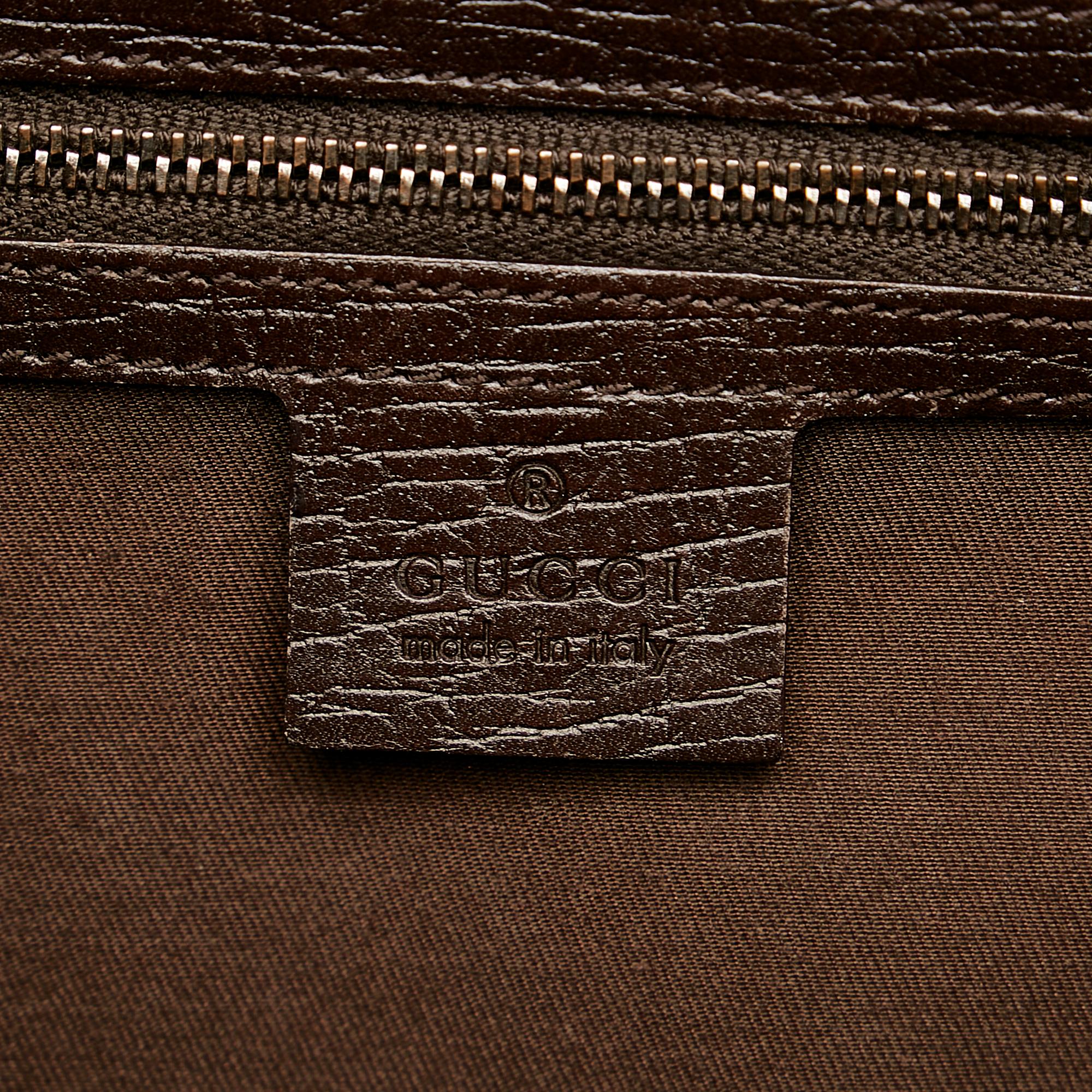 Gucci Gucci Canvas Bamboo Bullet Shoulder Bag (SHG-26346)