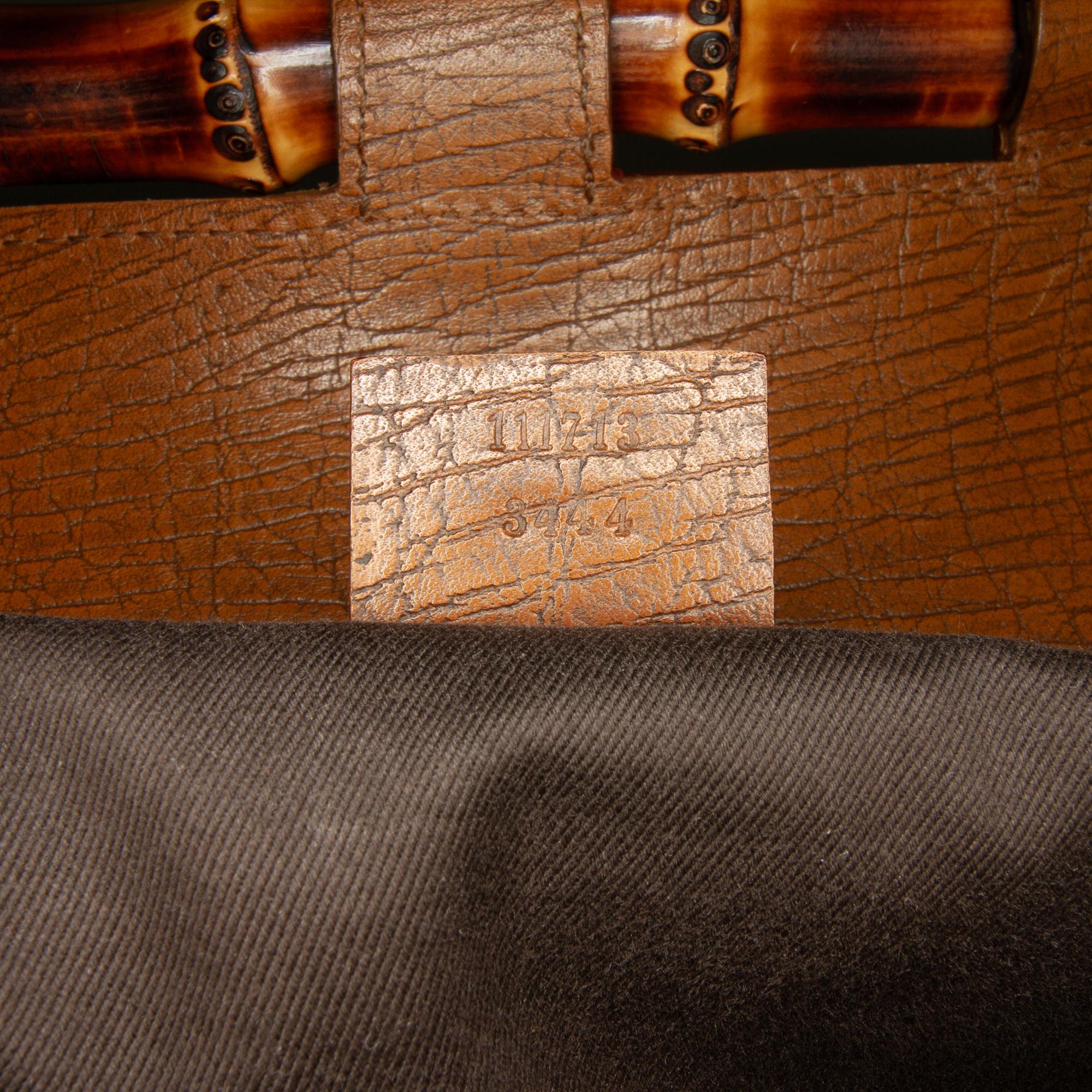 Gucci GG Canvas Bamboo Bullet Shoulder Bag (SHG-aCTqSs)
