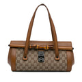 Gucci GG Canvas Bamboo Bullet Shoulder Bag (SHG-aCTqSs)