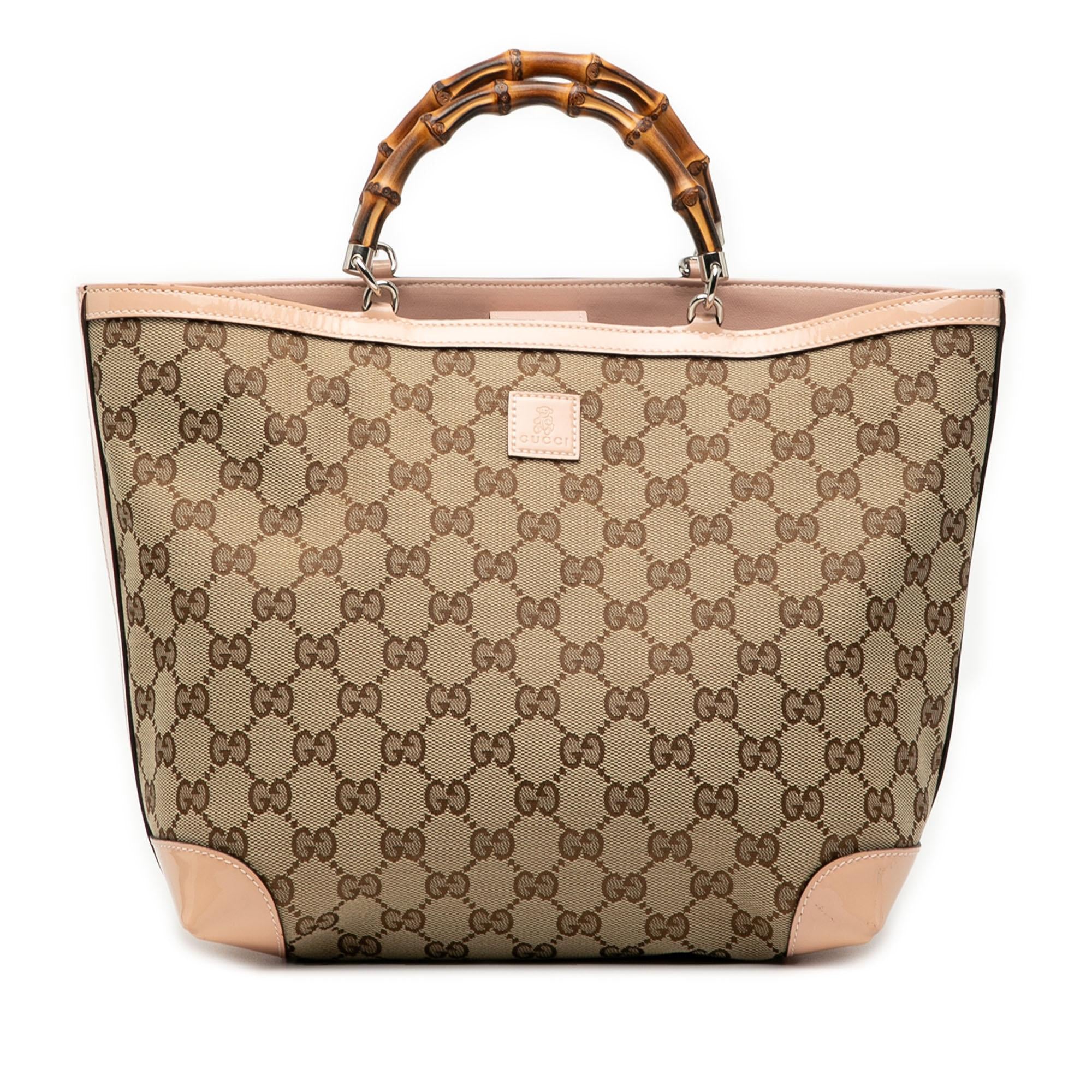 Gucci GG Canvas Bamboo ChildrLBs Tote