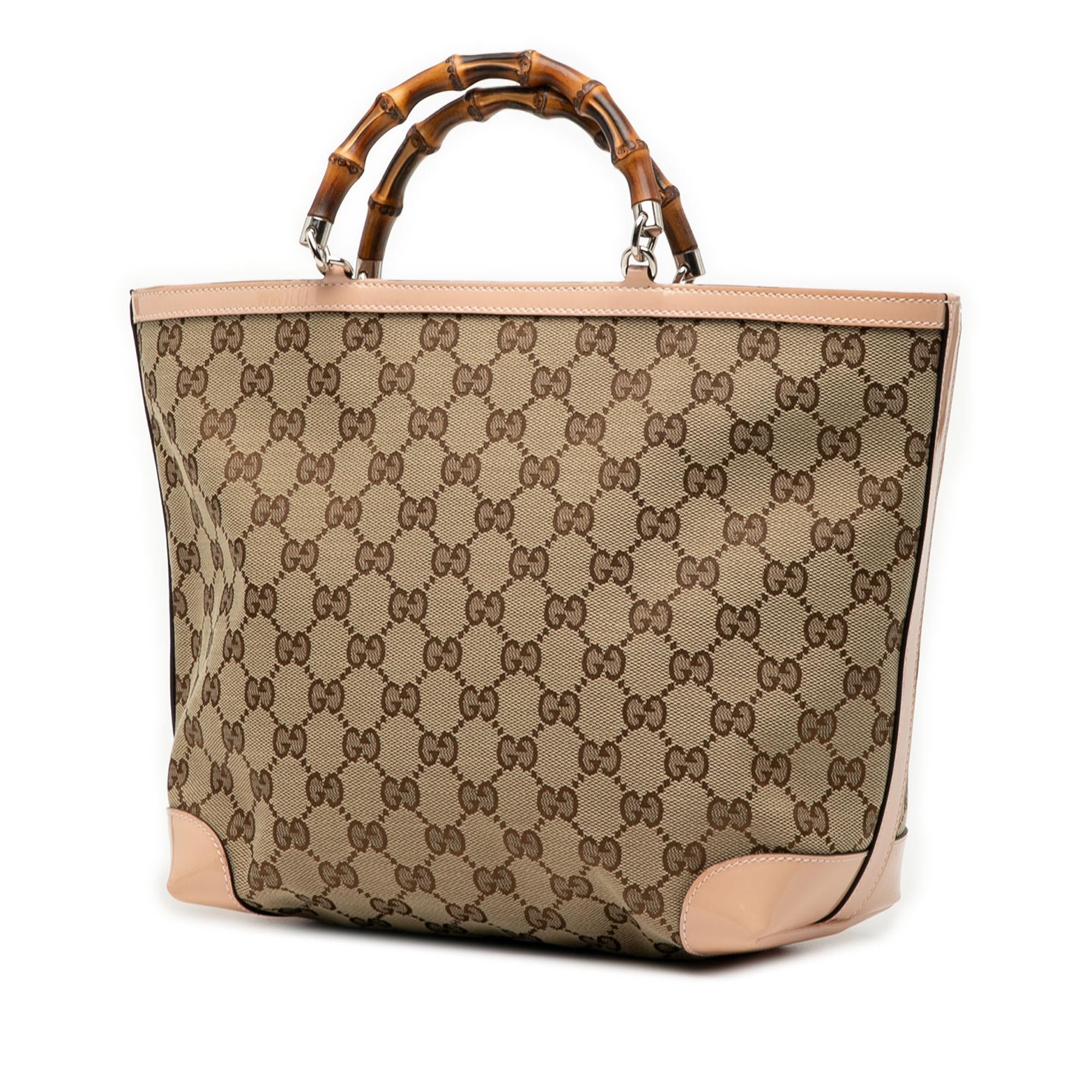 Gucci GG Canvas Bamboo ChildrLBs Tote