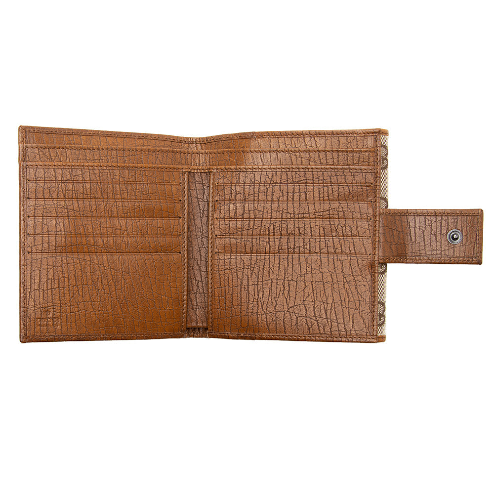 Gucci Gucci Canvas Bamboo Compact Wallet (SHF-19903)