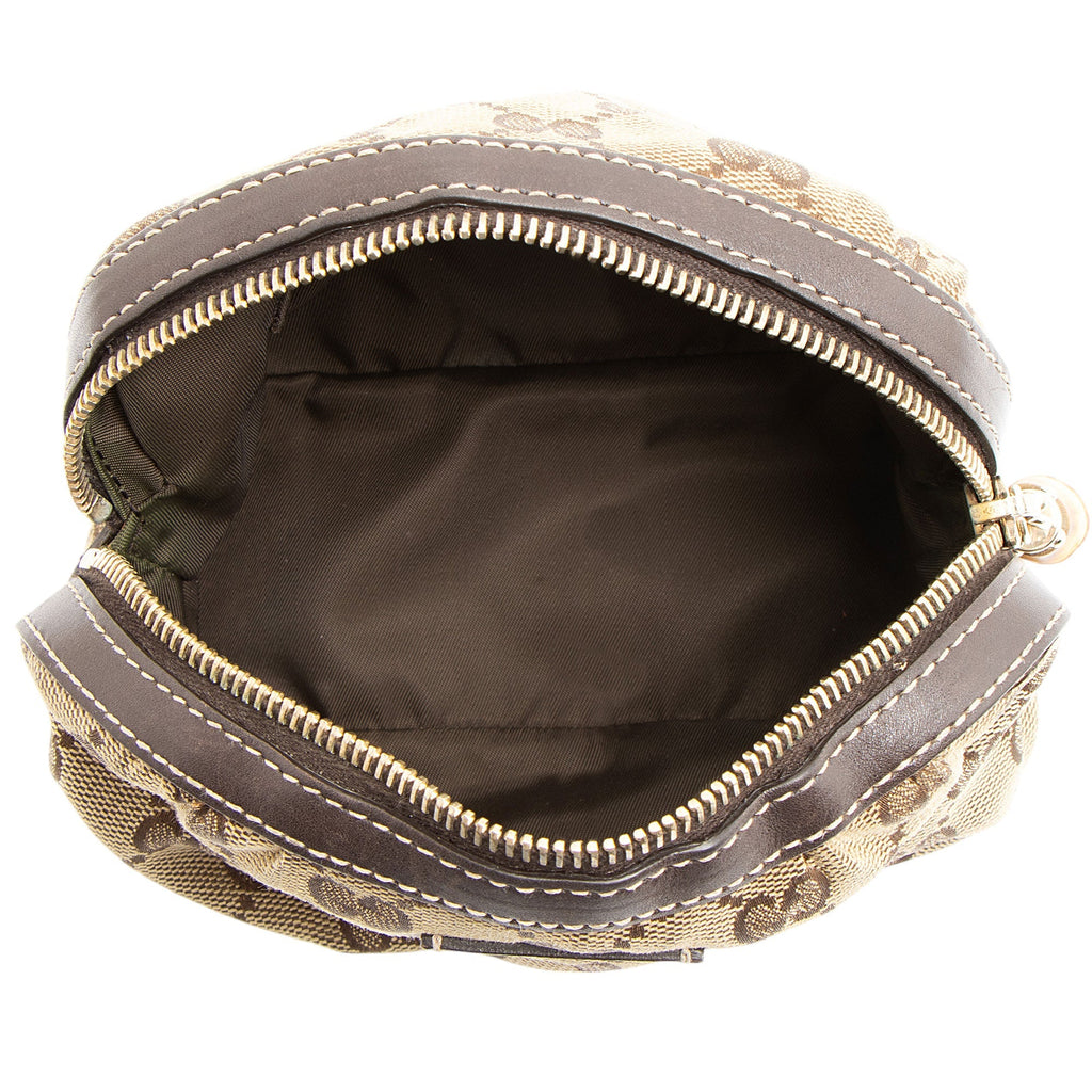 Gucci GG Canvas Bamboo Cosmetic Bag (SHF-h4kppf)