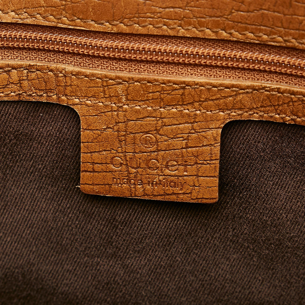 Gucci Gucci Canvas Bamboo Handbag (SHG-24195)