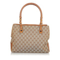 Gucci Gucci Canvas Bamboo Handbag (SHG-24195)
