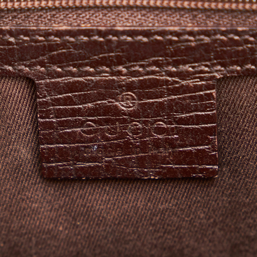 Gucci Gucci Canvas Bamboo Handbag (SHG-29813)