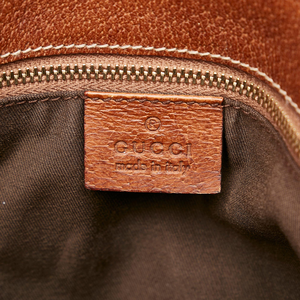 Gucci Gucci Canvas Bamboo Handbag (SHG-29861)