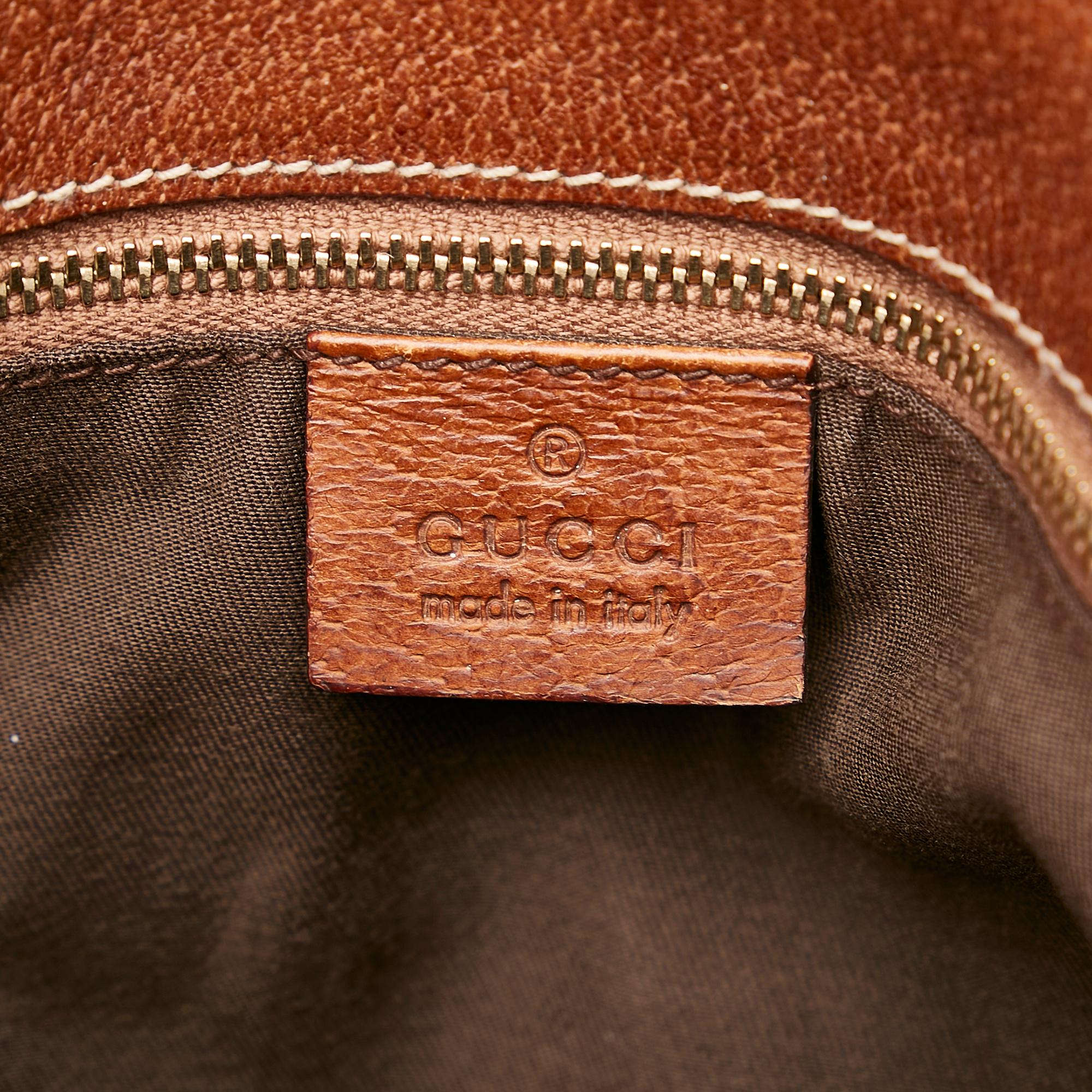 Gucci Gucci Canvas Bamboo Handbag (SHG-29861)