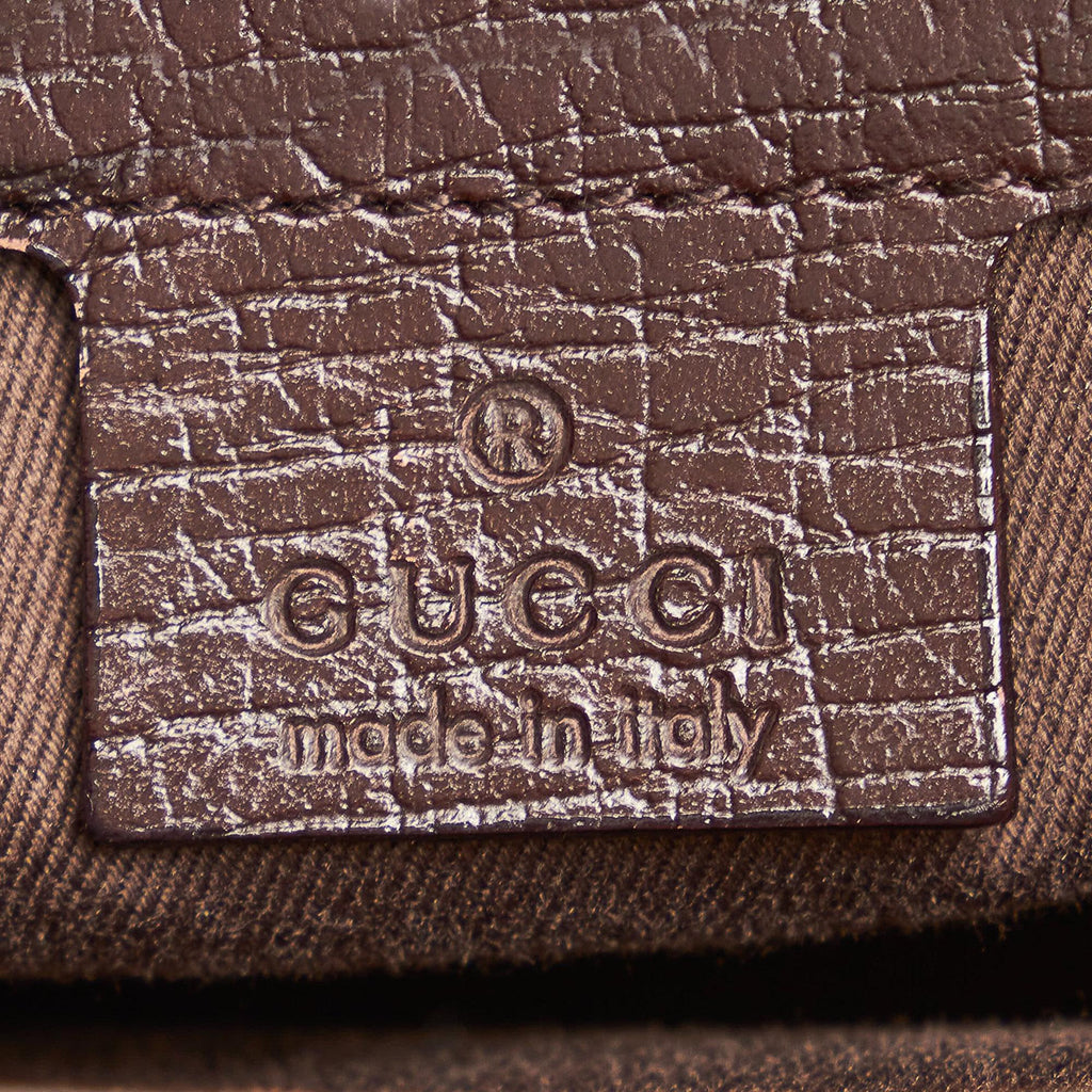 Gucci Gucci Canvas Bamboo Handbag (SHG-34105)