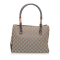 Gucci Gucci Canvas Bamboo Handbag (SHG-34105)