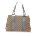 Gucci GG Canvas Bamboo Libeccio Tote Bag (SHG-32458)