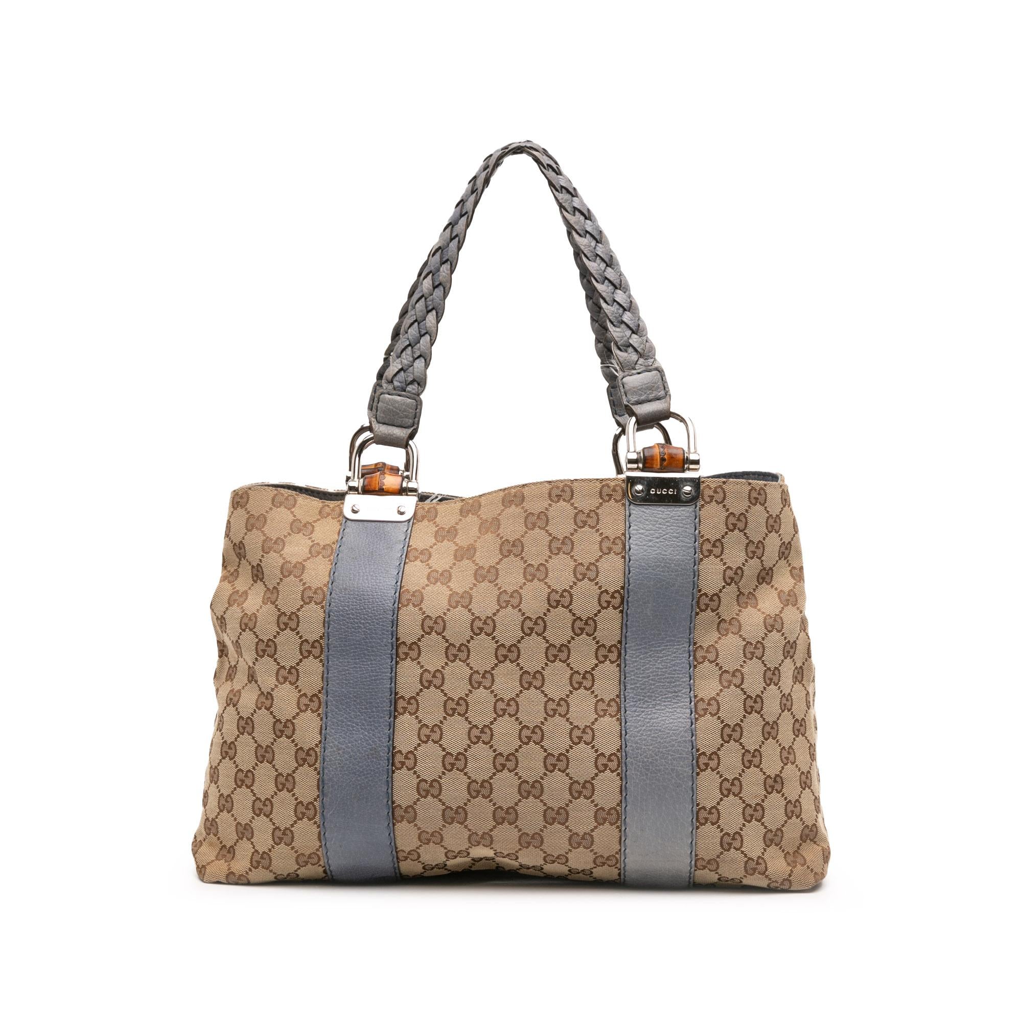 Gucci GG Canvas Bamboo Libeccio Tote