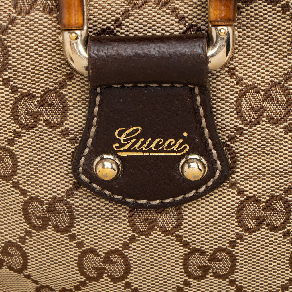 Gucci GG Canvas Bamboo Mini Satchel
