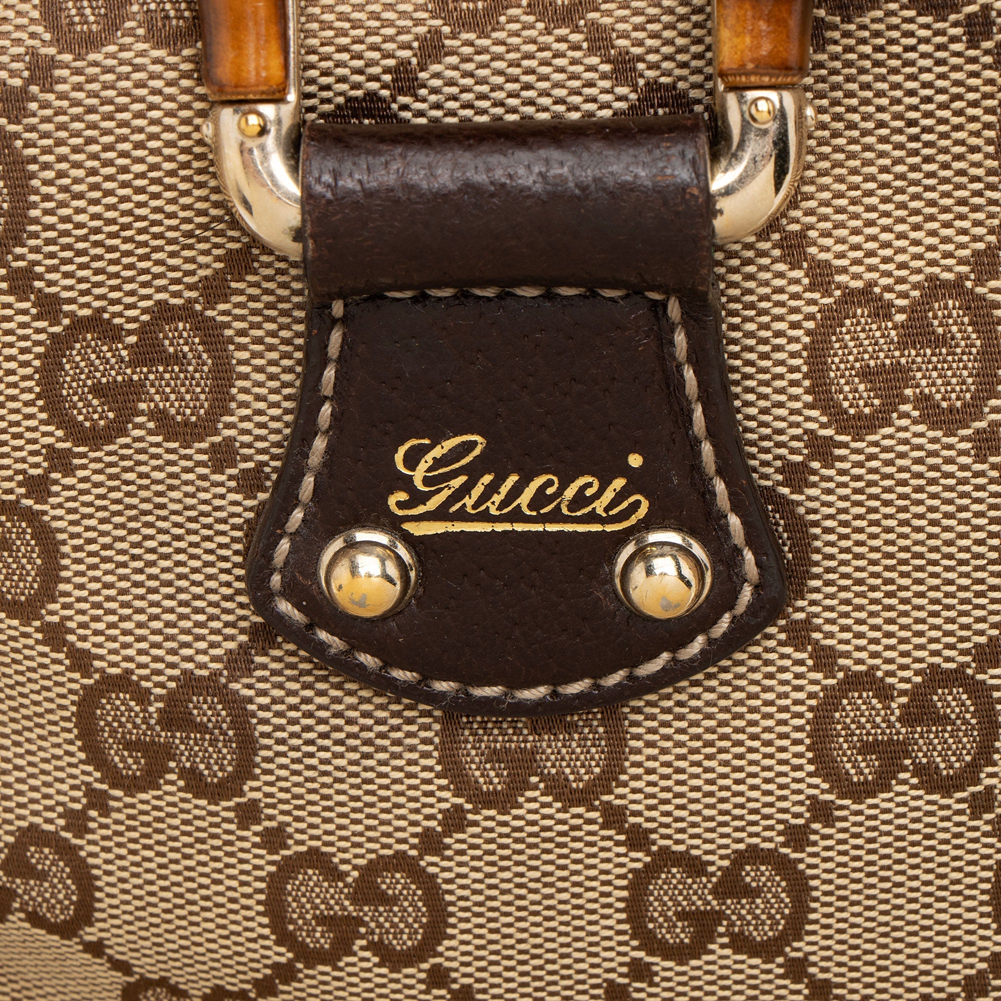 Gucci GG Canvas Bamboo Mini Satchel