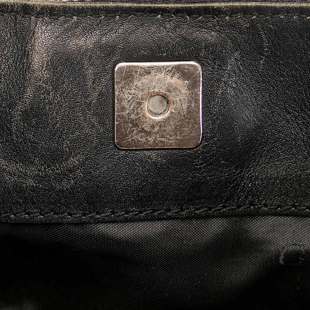Gucci GG Canvas Bamboo Satchel (SHG-35630)