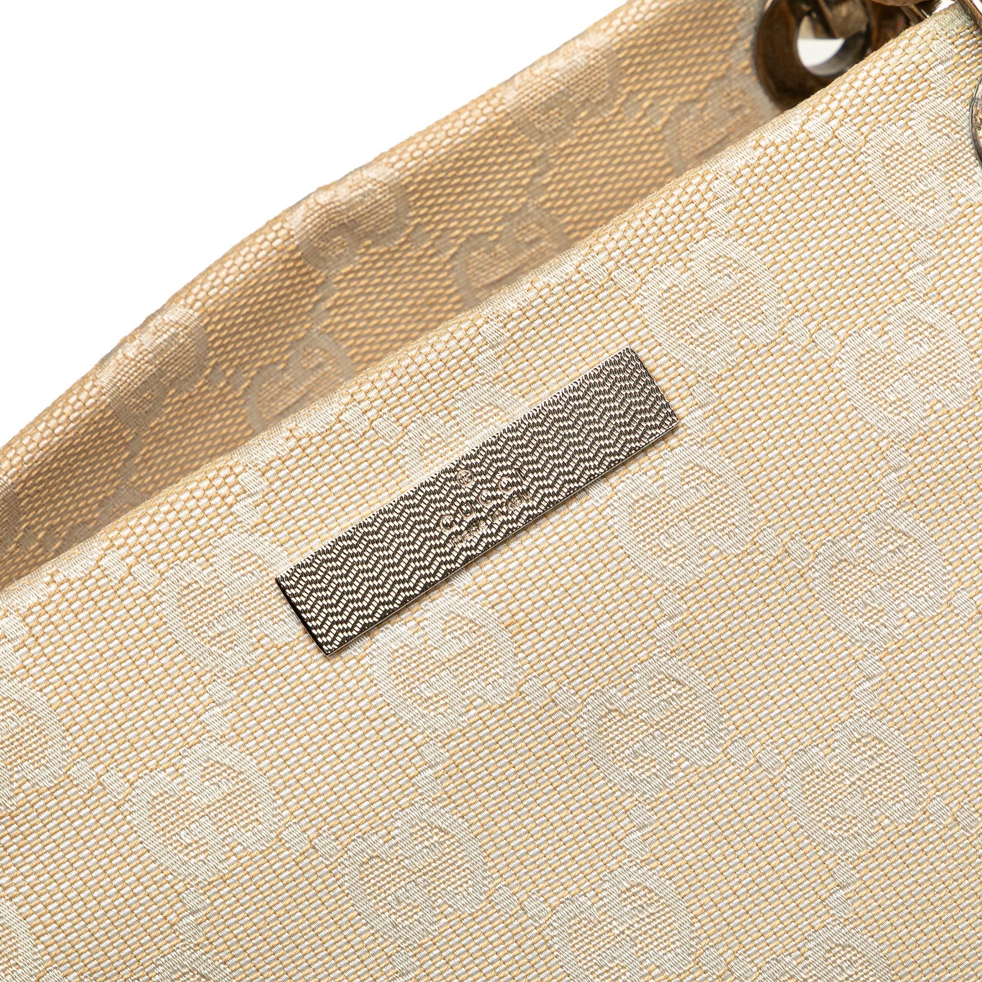 Gucci GG Canvas Bamboo Satchel