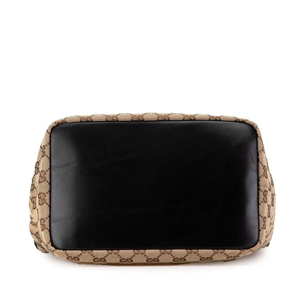 Gucci GG Canvas Bamboo Shoulder Bag (SHG-jAsRoJ)