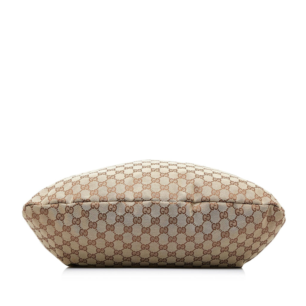 Gucci GG Canvas Bamboo Studded Handbag (SHG-ZJWXNq)