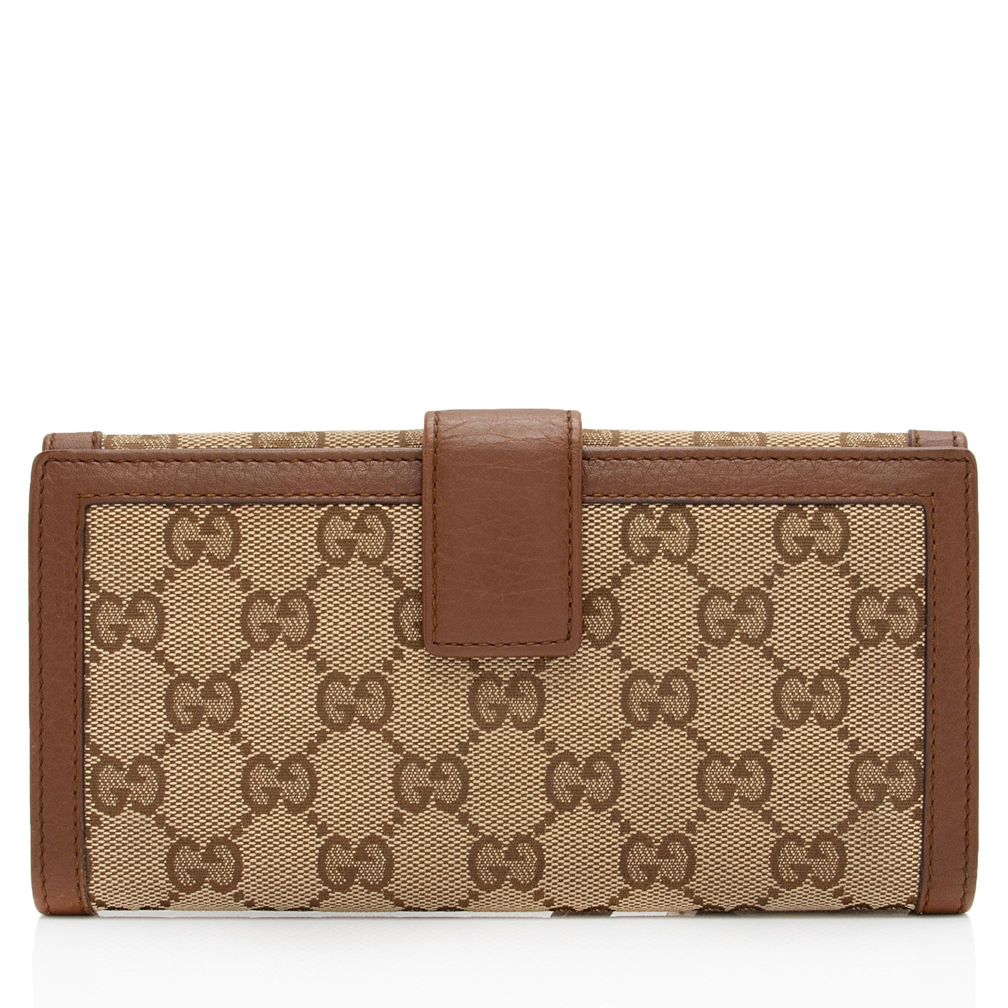 Gucci GG Canvas Bamboo Tassel Bella Continental Wallet (SHF-vi2afV)