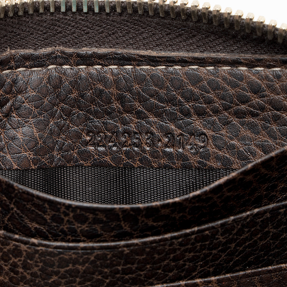 Gucci GG Canvas Bamboo Tassel Zip Around Wallet (SHF-21923)